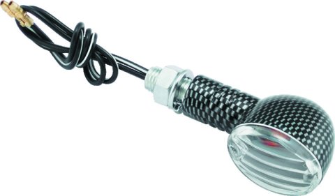 BikeMaster Ministalk Marker Light Round Carbon/Clear thumbnail 1