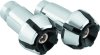BikeMaster Anti-Vibration Bar Ends - Black/Silver thumbnail 2