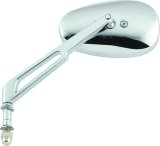 BikeMaster Harley Highrise Mirror 6-1/16in Stem - Each - Chrome thumbnail 1