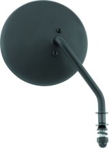Bikers Choice Black 4 Inch Round Mirror Short Right Universal thumbnail 2