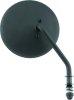 Bikers Choice Black 4 Inch Round Mirror Short Right Universal thumbnail 3