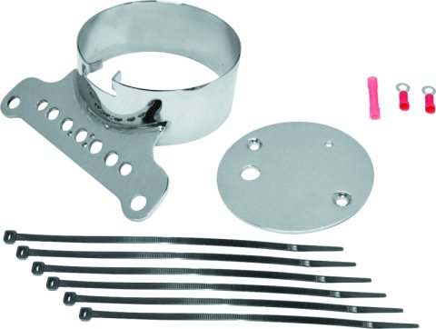 Bikers Choice 99-00 FXR 95-05 XL Chrome Single Gauge Mount Replaces H-D 67053-95 thumbnail 1