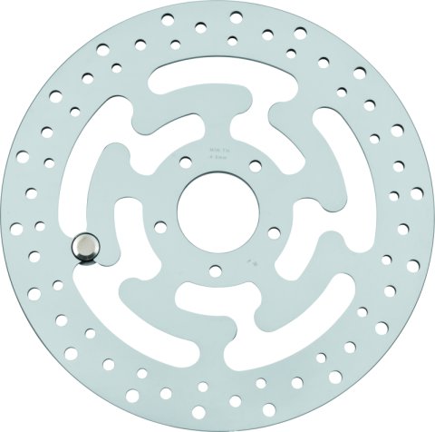 Bikers Choice 08-16 Touring OEM Style 11.8in Polished Front Brake Rotor Left Replaces H-D 41809-08 thumbnail 1
