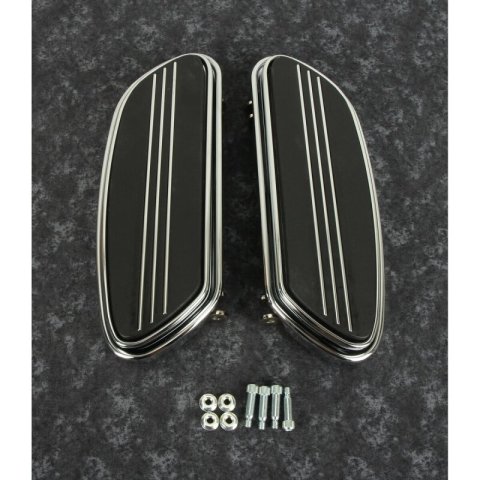 Bikers Choice 86-20 Touring 86-17 FLST 12-16 FLD Chrome Floorboard Kit Replaces H-D 50631-04 Pr thumbnail 2