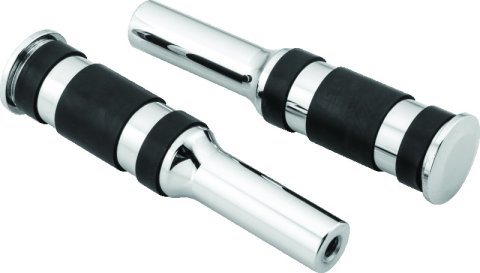 Bikers Choice Chrome Billet Three Band Replacement Pegs For Forward Controls thumbnail 1