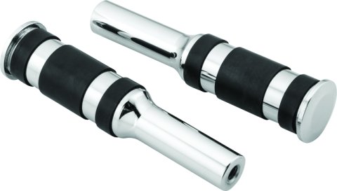 Bikers Choice Chrome Billet Three Band Replacement Pegs For Forward Controls thumbnail 2
