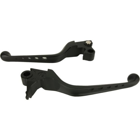 Bikers Choice 96-16 Big Twin W/ Cable Clutch 96-03 XL O-Series 5 Holed Lever Set Black thumbnail 2