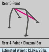 Cusco D1 Chromoly Blue 2-Pssgr 5-PT Roll Cage 08-14 Subaru Impreza STi thumbnail 4