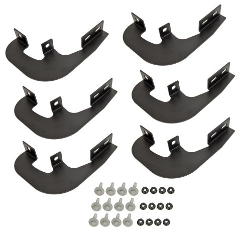 Dee Zee NXt Running Board Mounting Brackets DZ 16340 Truck Step Installation Kits, Boards, Steel, Textured Black, Chevrolet, GMC, Kit thumbnail 1