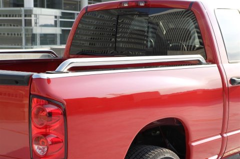 Dee Zee Side Rails for 2017-2023 F-250 SUPER DUTY, F-350 2017-2020 F-450 DUTY - DZ 99615 Bed Rails, Stainless Steel, Polished, Ford, Pair thumbnail 2