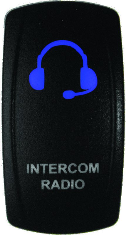 DragonFire Racing Lighted Switch Int/Rad On/Off Blue Led thumbnail 1