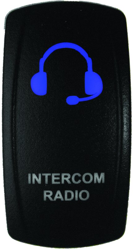 DragonFire Racing Lighted Switch Int/Rad On/Off Blue Led thumbnail 3
