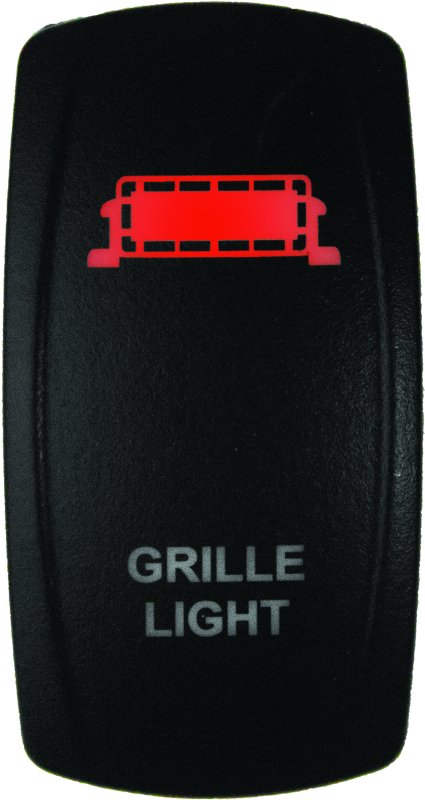 DragonFire Racing Lighted Switch Grill Light On/Off Red thumbnail 2