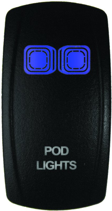 DragonFire Racing Lighted Switch On/Off Blue thumbnail 1