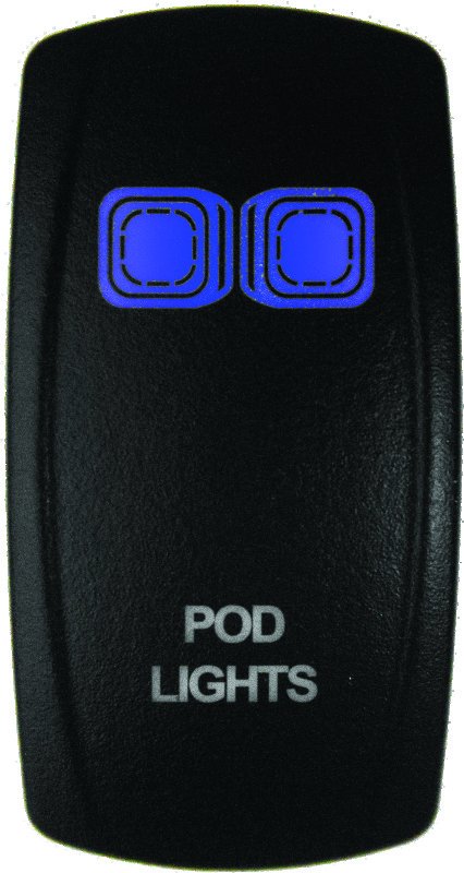 DragonFire Racing Lighted Switch On/Off Blue thumbnail 2