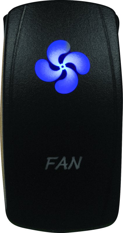 DragonFire Racing Lighted Switch Fan On/Off Blue thumbnail 3