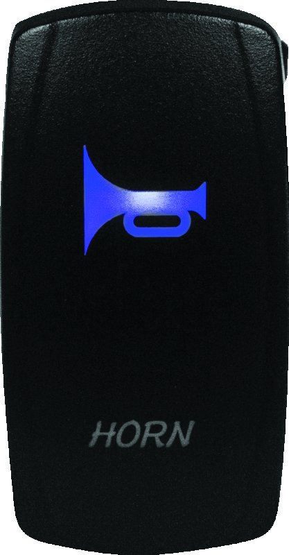 DragonFire Racing Lighted Switch Horn On/Off Blue thumbnail 1