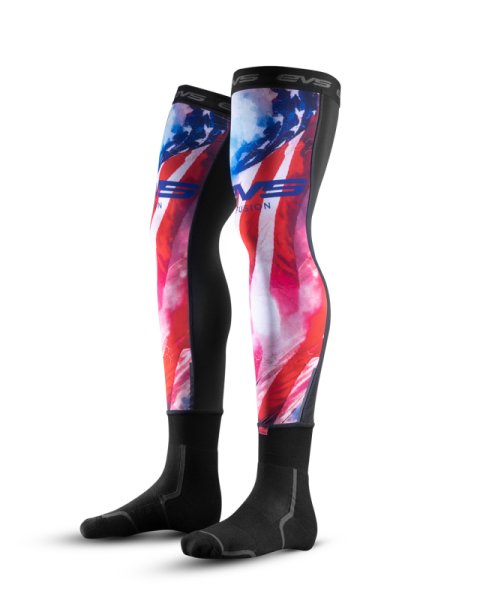 EVS Base Layer Fusion Sock 1776 Red/White/Blue - Large/XL thumbnail 2