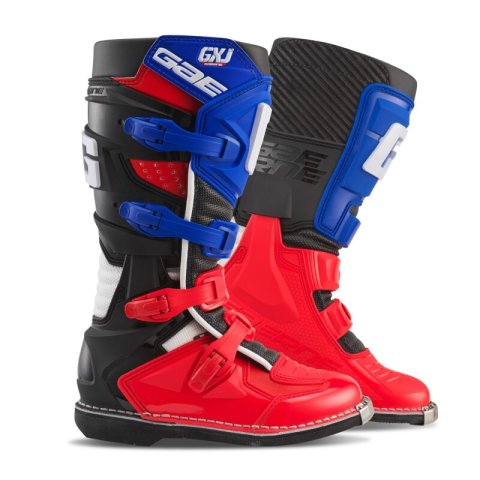 Gaerne GXJ Boot Red/White/Blue Size - Youth 6 thumbnail 1