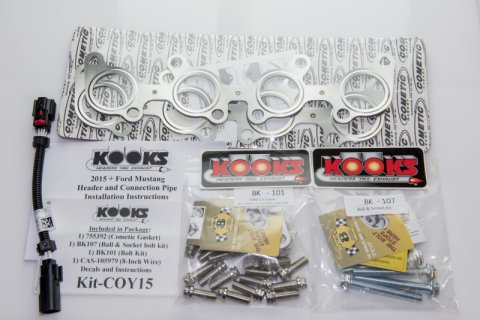 Kooks 15+ Mustang 5.0L 4V 2in x 3in SS Headers w/Catted OEM Connection Pipe thumbnail 5