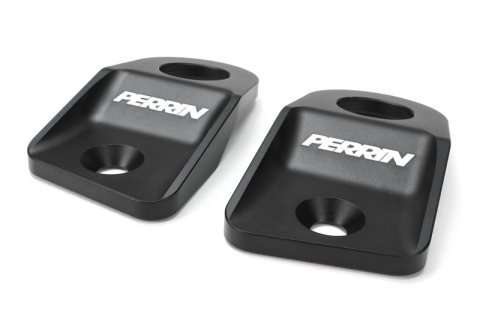 PERRIN 15-21 Subaru WRX/STI / 13-17 Crosstrek / 12-16 Impreza Upper Radiator Bracket Set - Black thumbnail 1