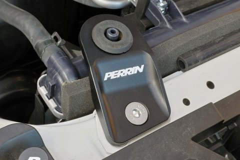 PERRIN 15-21 Subaru WRX/STI / 13-17 Crosstrek / 12-16 Impreza Upper Radiator Bracket Set - Black thumbnail 2