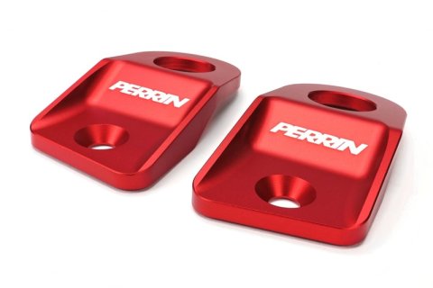 PERRIN 15-21 Subaru WRX/STI / 13-17 Crosstrek / 12-16 Impreza Upper Radiator Bracket Set - Red thumbnail 2