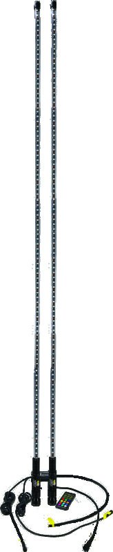 QuadBoss 6Ft Clear Dual Whip Bluetooth