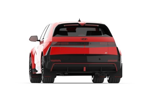 Rally Armor 25-26 Hyundai Ioniq 5 N Black Mud Flap w/Light Blue Logo thumbnail 3