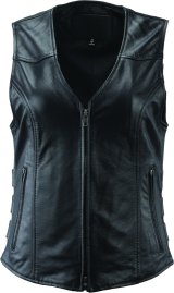 Kuryakyn Leather By River Road Plains Leather Vest Black Womens - 3XL thumbnail 2