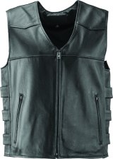 Kuryakyn Leather By River Road Plains Leather Vest Black - XL thumbnail 2