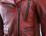 Kuryakyn Leather By River Road Arabian Spice Leather Jacket Red Womens - Small thumbnail 1