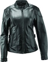 Kuryakyn Leather By River Road Race Leather Jacket Black Womens - XL thumbnail 2