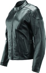 Kuryakyn Leather By River Road Race Leather Jacket Black Womens - Small thumbnail 8