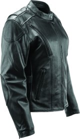 Kuryakyn Leather By River Road Race Leather Jacket Black Womens - Small thumbnail 9
