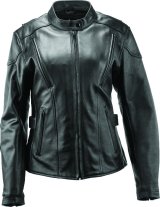 Kuryakyn Leather By River Road Race Leather Jacket Black Womens - Large thumbnail 1