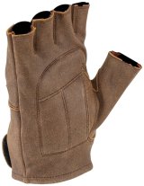 Kuryakyn Leather By River Road Buster Vintage Shorty Gloves Black - Medium thumbnail 3