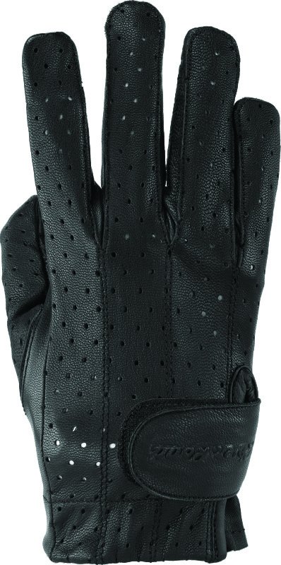 Kuryakyn Leather By River Road Tucson Leather Perforated Gloves Black Womens - Medium