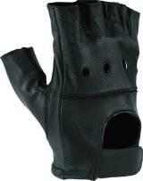 Kuryakyn Leather By River Road Diamond Shorty Gloves Black Womens - Small thumbnail 4
