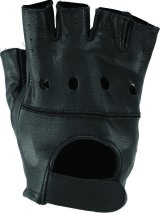 Kuryakyn Leather By River Road Diamond Shorty Gloves Black Womens - Small thumbnail 5