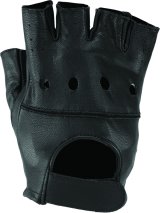 Kuryakyn Leather By River Road Diamond Shorty Gloves Black Womens - Medium thumbnail 3