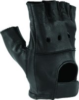Kuryakyn Leather By River Road Hollister Shorty Gloves Black - Small thumbnail 9