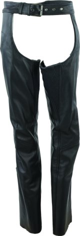 Kuryakyn Leather By River Road Plains Leather Chaps Black Womens - Large thumbnail 2