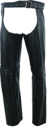 Kuryakyn Leather By River Road Plains Leather Chaps Black - 3XL thumbnail 1