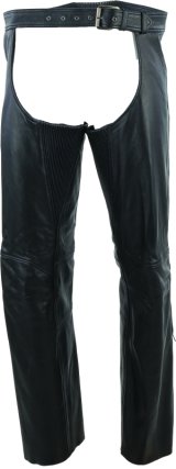 Kuryakyn Leather By River Road Plains Leather Chaps Black - 3XL thumbnail 2