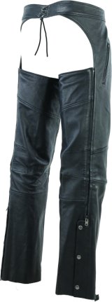 Kuryakyn Leather By River Road Longhaul Leather Chaps Black - Large thumbnail 6