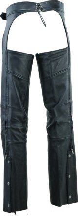 Kuryakyn Leather By River Road Longhaul Leather Chaps Black - Large thumbnail 7