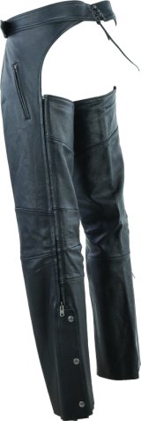 Kuryakyn Leather By River Road Longhaul Leather Chaps Black - Large thumbnail 8