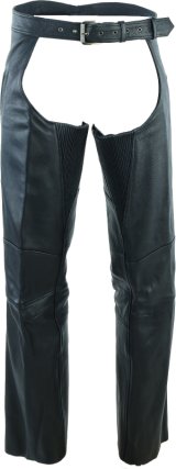 Kuryakyn Leather By River Road Longhaul Leather Chaps Black - 2XL thumbnail 2