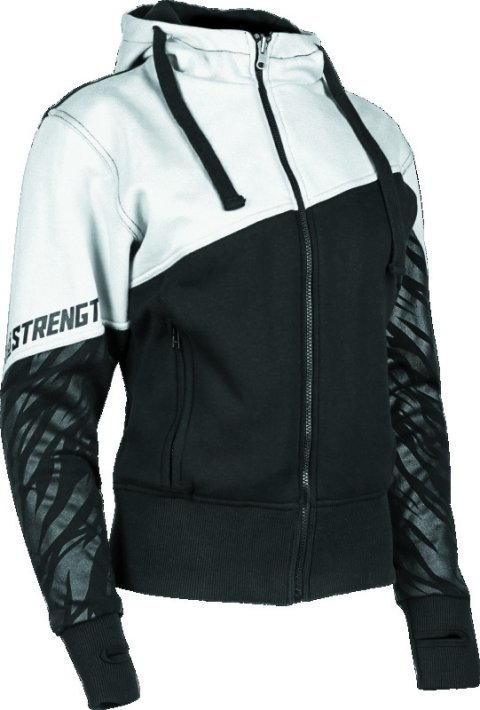 Speed and Strength Cat Outa Hell Hoody White/Black Womens - Large thumbnail 2